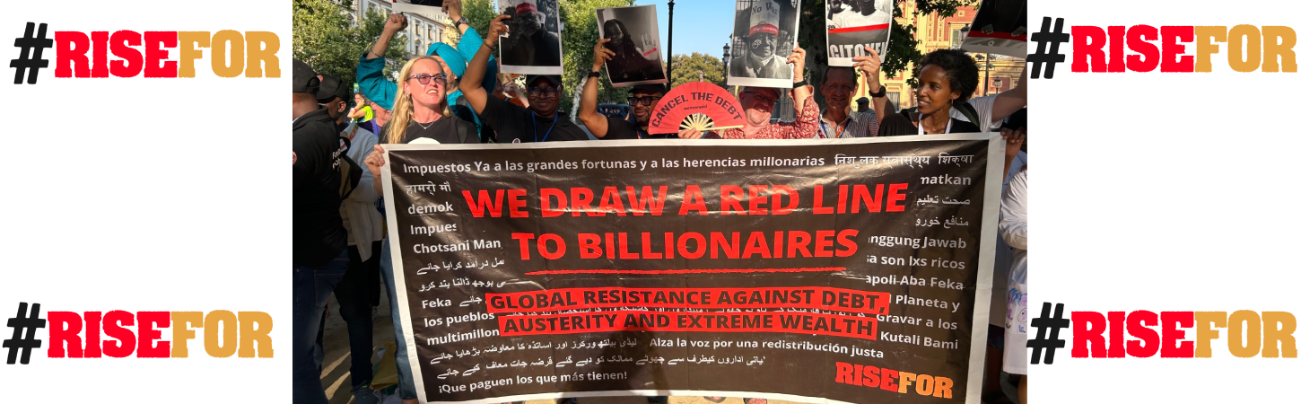 Thousands rise up in 84 cities worldwide to draw a red line to the era of Billionaires and dismantle the system built to serve the 1%